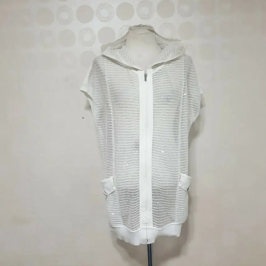 [BUNJANG] Crocodile Summer Zip-Up Hoodie / 크로커다일 여름집업88 반팔집업88 흰집업88 얇은집업88 후드집업88