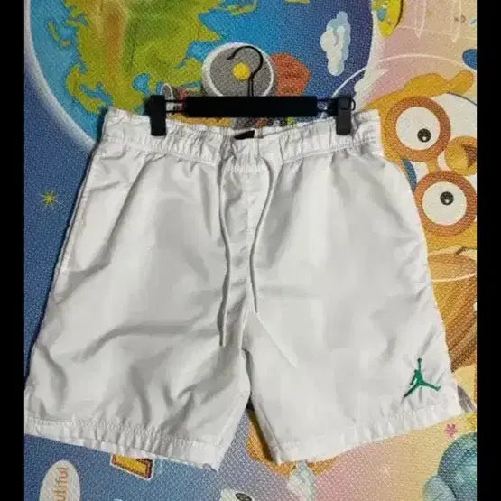 [BUNJANG] Nike Jordan Jumpman White Mesh Woven Shorts M / 나이키 조던 점프맨 화이트 메쉬 우븐 반바지 M