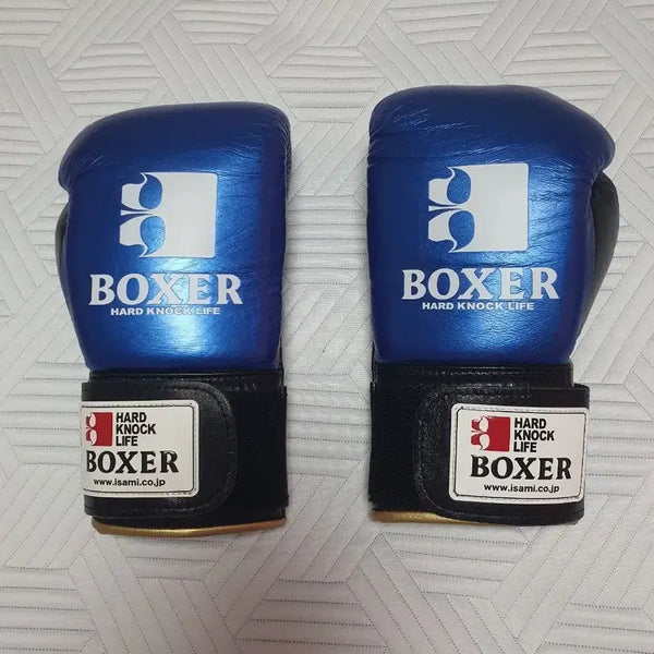 [BUNJANG] Isami Boxer Boxing Gloves Blue 8oz / 이사미 복서 복싱 글러브 블루 8온스
