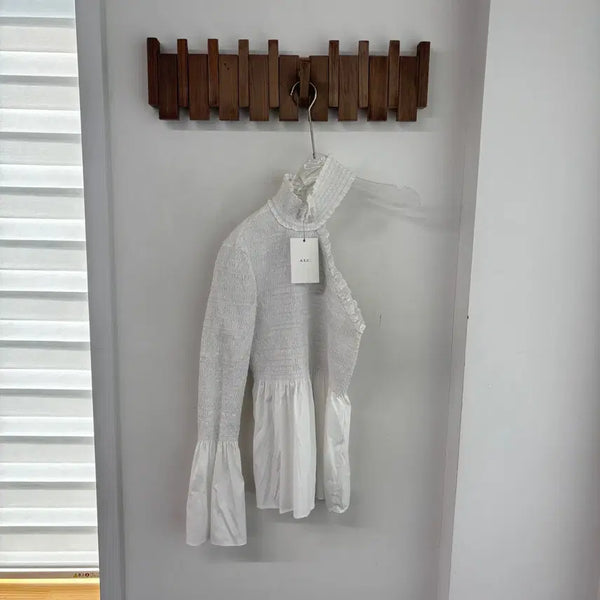 [BUNJANG] ALC Off-the-Shoulder Asymmetrical Blouse (New) / ALC 오프숄더 언발란스 블라우스 새제품