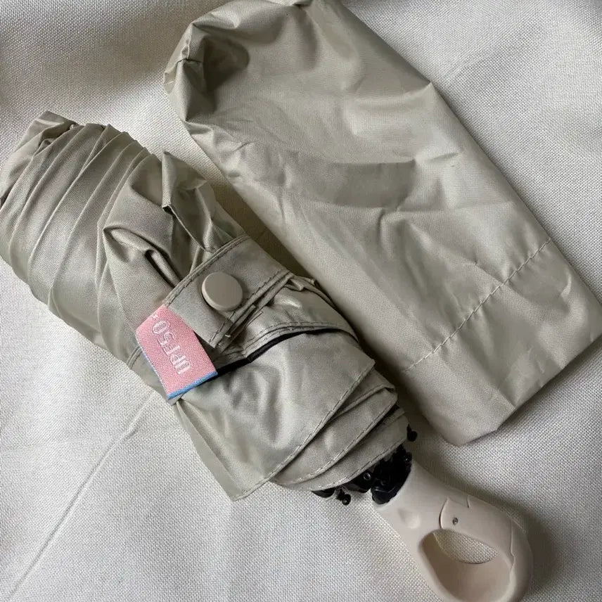 [BUNJANG] Portable Foldable Umbrella - Beige / 휴대용 접이식 우산 베이지