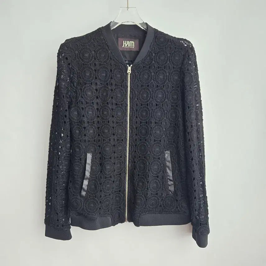 [BUNJANG] J.VIM Lace Bomber Jacket Black / 1430 J.VIM 레이스 봄버 자켓 블랙 F