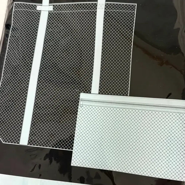 [BUNJANG] Uniqlo Mesh Tote Bag & Pouch Set / 유니클로 매쉬백 파우치