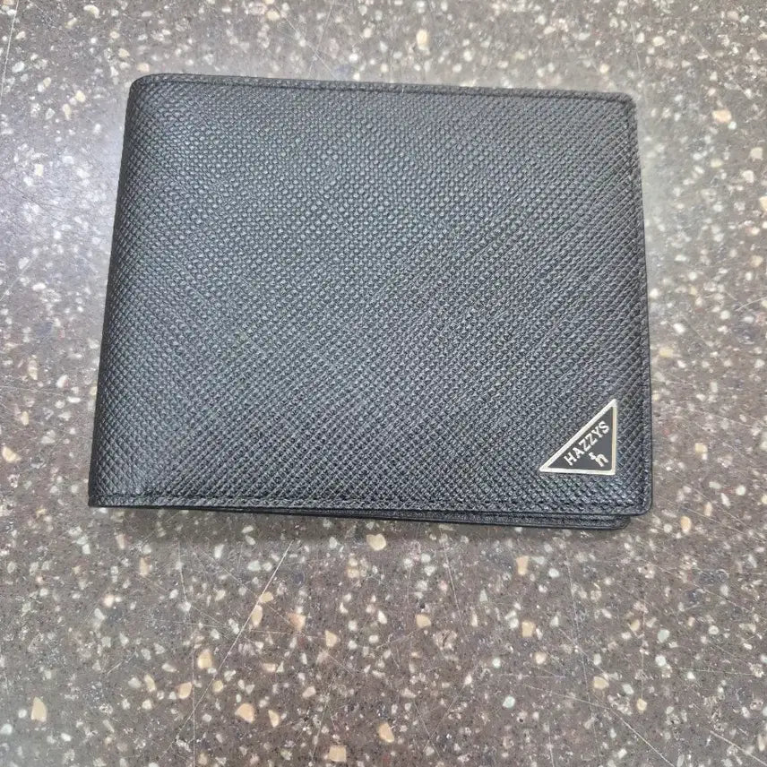 [BUNJANG] Hazzys Men's Leather Bifold Wallet Black / 헤지스 남성 가죽 반지갑 블랙