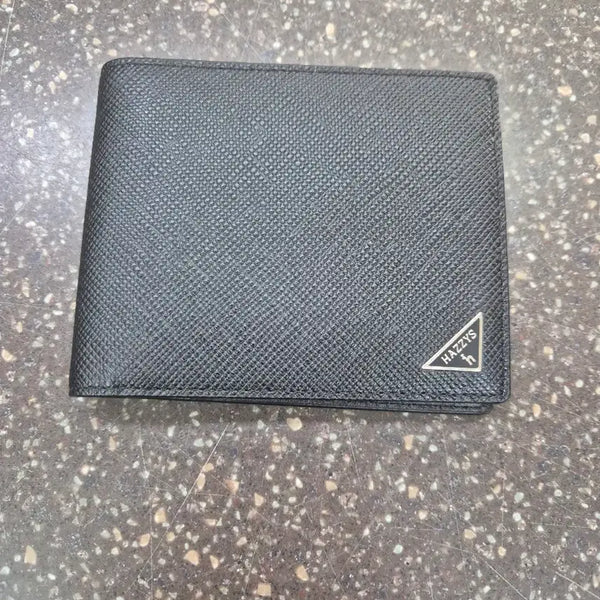 [BUNJANG] Hazzys Men's Leather Bifold Wallet Black / 헤지스 남성 가죽 반지갑 블랙