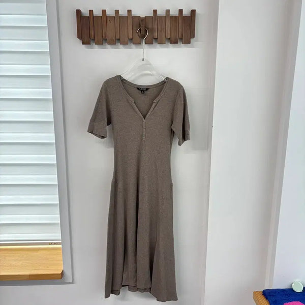[BUNJANG] Lauren Knitted Short Sleeve Dress / 로렌 니티드 반팔 원피스