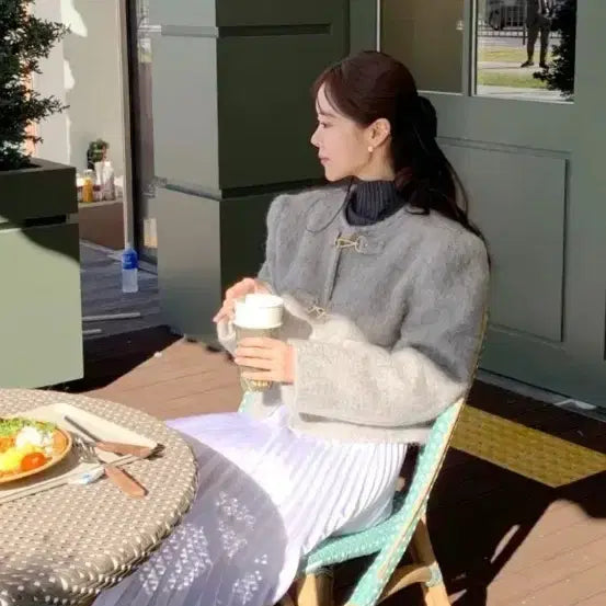 [BUNJANG] Bicyne Tteokbokki Jacket Gray / 바이씨니 떡볶이자켓