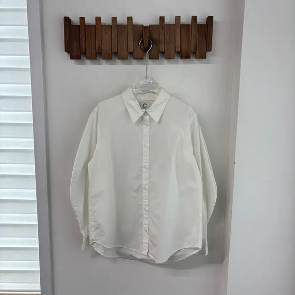 [BUNJANG] CLUE DE TO White Shirt Blouse / 클루 투 화이트 셔츠 블라우스