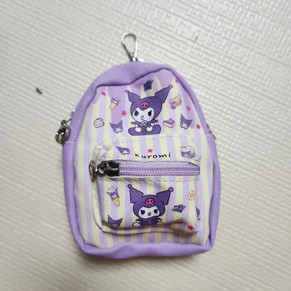 [BUNJANG] Kuromi Mini Backpack Keyring Pouch / 쿠로미 미니백팩 키링 파우치 새상품