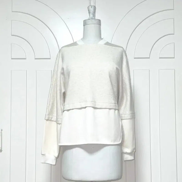 [BUNJANG] 3.1 Phillip Lim Layered Sweatshirt / 필립림/정품 레이어드 맨투맨 긴팔 여XS 44 85/라덴