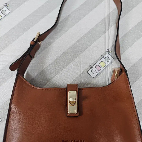 [BUNJANG] BAG TO BASICS Brown Shoulder Bag / BAG TO BASICS 브라운 숄더백