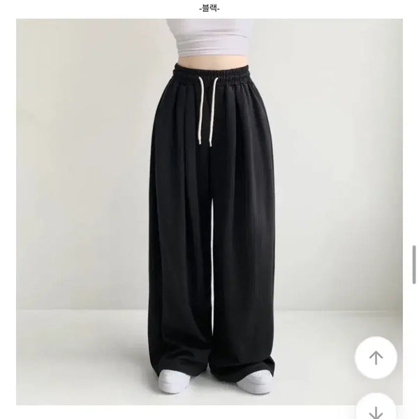 [BUNJANG] Wide Leg Pants Black / 와이드 팬츠 블랙/일반S