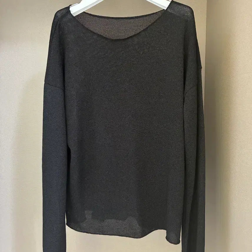 [BUNJANG] Ecrise Round Neck Knit T-Shirt / 에크리스 니트지 라운드 티셔츠