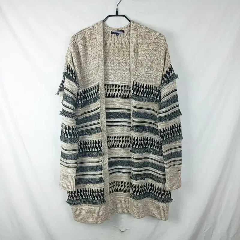 [BUNJANG] Tommy Hilfiger Oversized Open Knit Cardigan Women's XS / 타미힐피거/오버핏 오픈 니트 가디건 여XS 44라덴