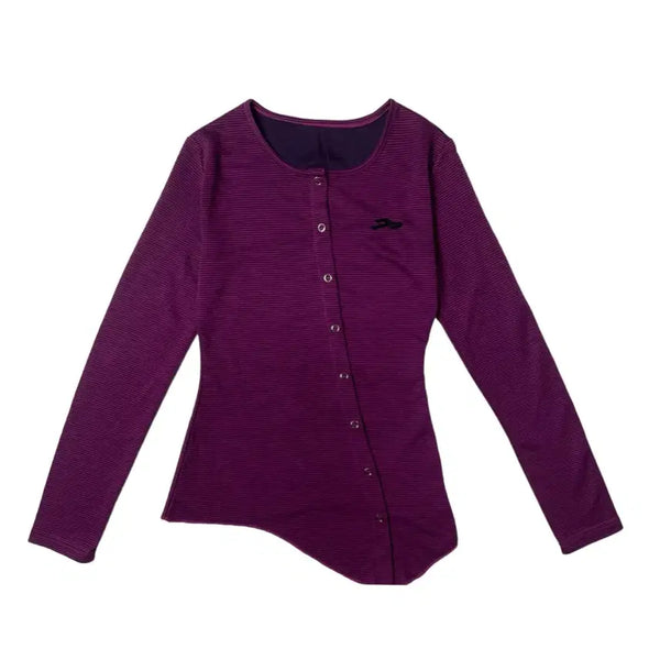 [BUNJANG] Diagonal Stripe Cardigan Pink Purple / 탄산마그네슘 사선 스트라이프 가디건 핑크 퍼플 보라