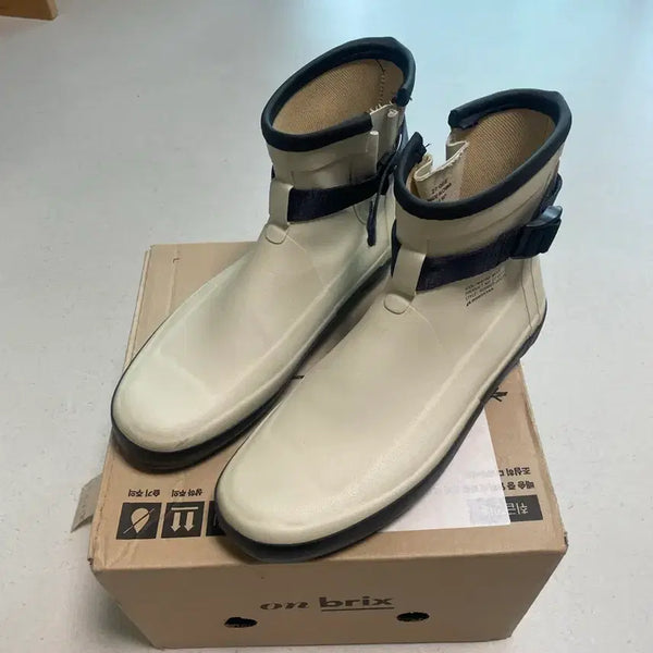 [BUNJANG] Moonstar White Rain Boots Size 270 / 문스타 화이트 장화 270