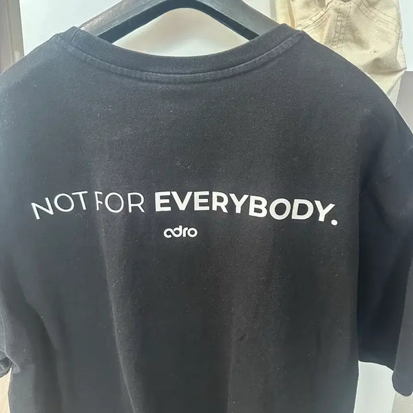 [BUNJANG] Adro NOT FOR EVERYBODY T-Shirt Black / 에이드로 NOT FOR EVERYBODY 반팔티 블랙