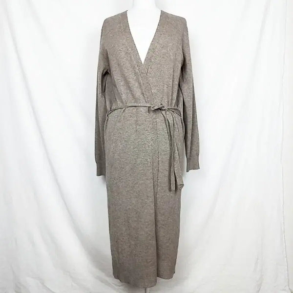[BUNJANG] Thin Wrap Cardigan Long Knit Open Loose Fit (M/L) / 얇은 랩 가디건 롱 니트 오픈 루즈핏 66 77 M L/라덴