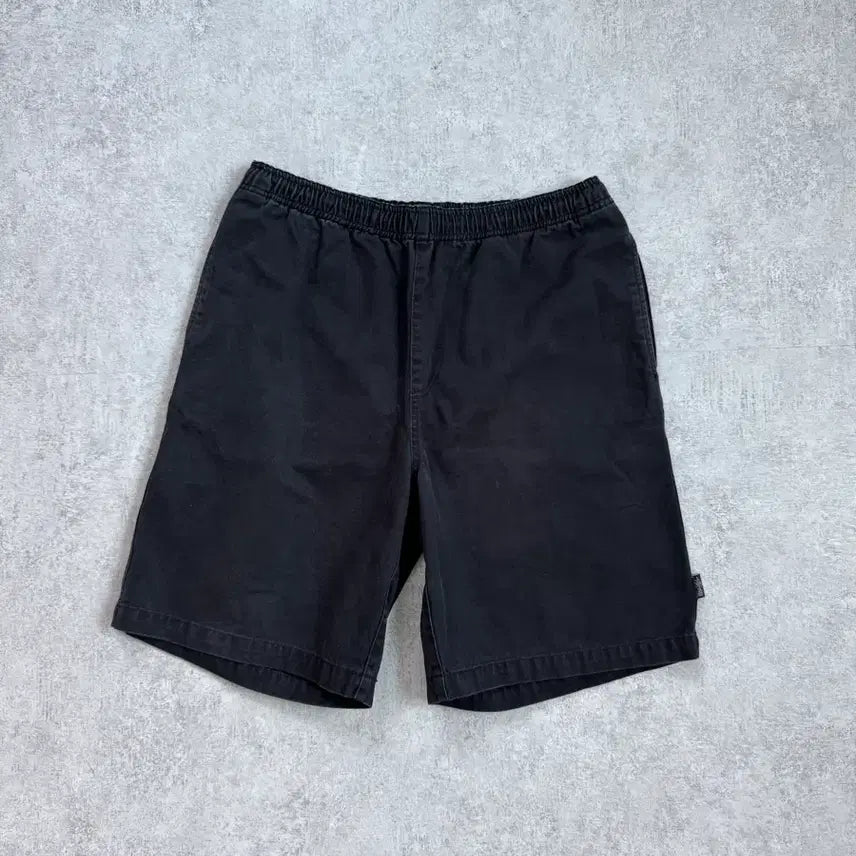 [BUNJANG] Stussy Brushed Cotton Beach Shorts Black / Stussy