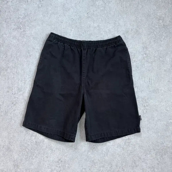 [BUNJANG] Stussy Brushed Cotton Beach Shorts Black / Stussy