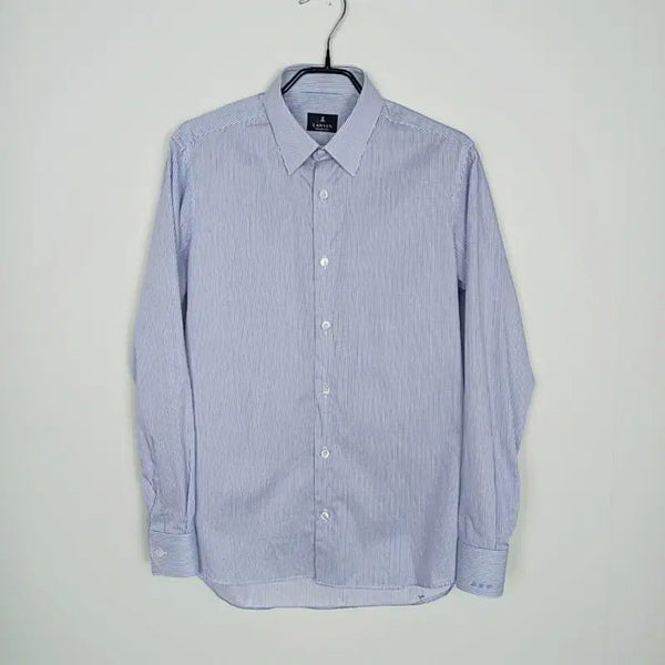 [BUNJANG] Lanvin Striped Blue Dress Shirt / 랑방/수제 맞춤 셔츠 남방 드레스 남S 90/라덴