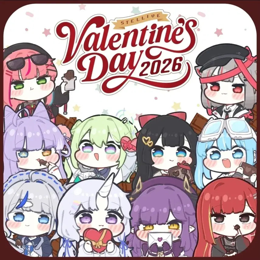 [BUNJANG] Stellive 2026 Valentine Mug Set, Keycaps & Stickers / 스텔라이브 2026 발렌타인 머그컵세트,키캡&띠부띠부씰