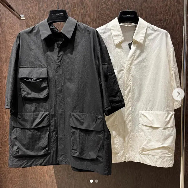 [BUNJANG] System Homme 22SS Multi Pocket Shirt Black / 22ss 시스템옴므 멀티 포켓 셔츠 100사이즈