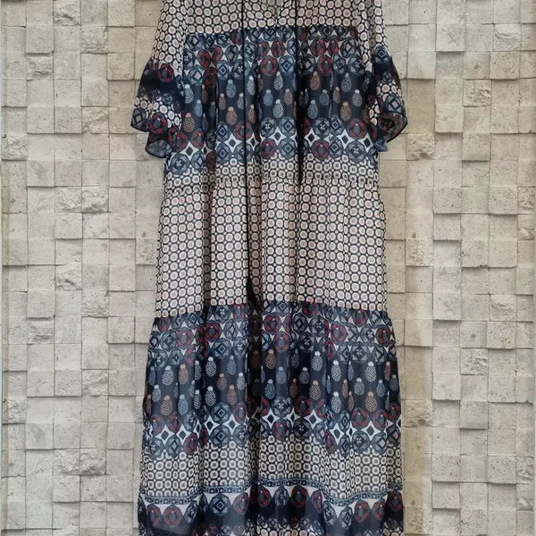 [BUNJANG] 2nd Floor Hansem Ethnic Chiffon Long Dress / 2nd floor 한섬 에스닉 쉬폰 롱원피스