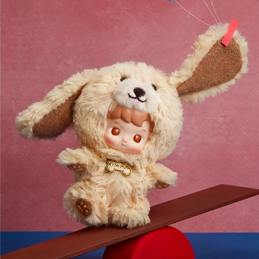 [BUNJANG] Pop Mart Hachi Pupu Take Me Home Series Plush Keychain (Golden Retriever) / (팝마트정품) 팝마트 하치푸푸 테이크 미 홈 시리즈 인형 키링