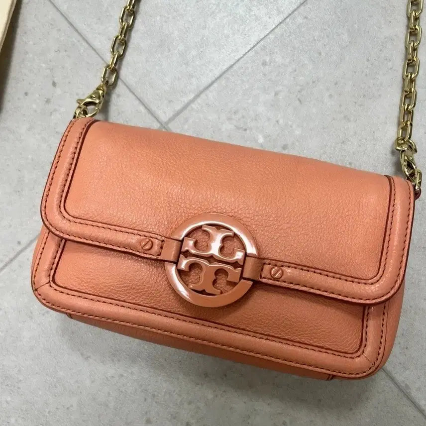 [BUNJANG] Tory Burch Cobalt Blue Chain Crossbody Bag / 토리버치 코발트색 크로스백