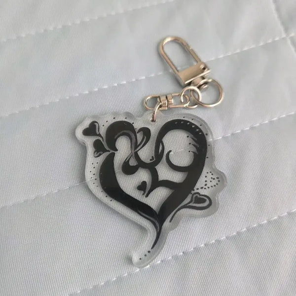 [BUNJANG] UXLVE Louis Drawing Logo Acrylic Keyring / 엑스러브 UXLXVE 로고 루이그림 키링