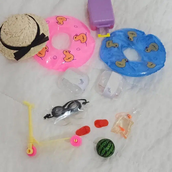 [BUNJANG] Obitsu 11 Picnic Props Set: Straw Hat & Sunglasses / 오비츠11 피크닉 튜브 선글라스 소품세트