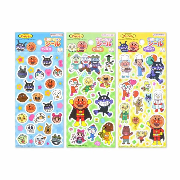 [BUNJANG] Anpanman Decoration Seal Stickers / 호빵맨 데코레이션 씰 스티커