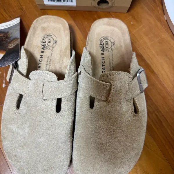 [BUNJANG] Catchball CRS-04 Suede Beige Mule 260 / 캐치볼 CRS-04 스웨이드 베이지 뮬 260 (새상품)