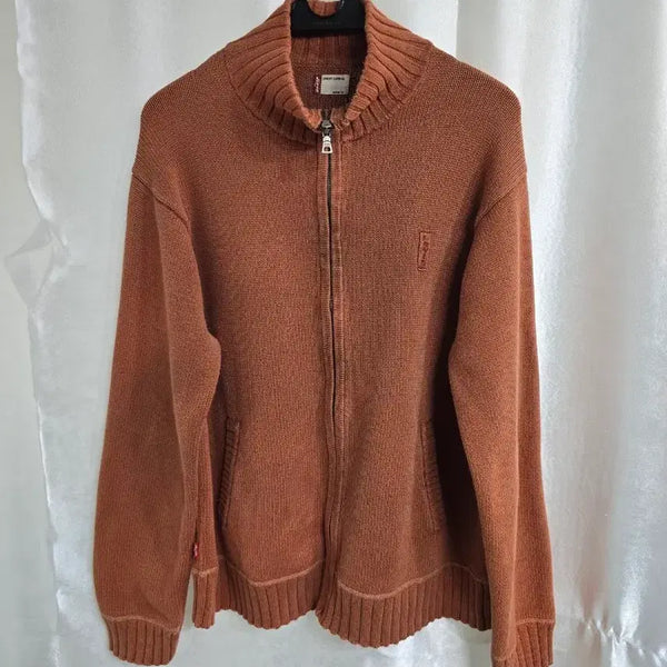 [BUNJANG] Levi's Brown Knit Zip-Up (2336) / 리바이스 니트 집업 브라운 (2336)
