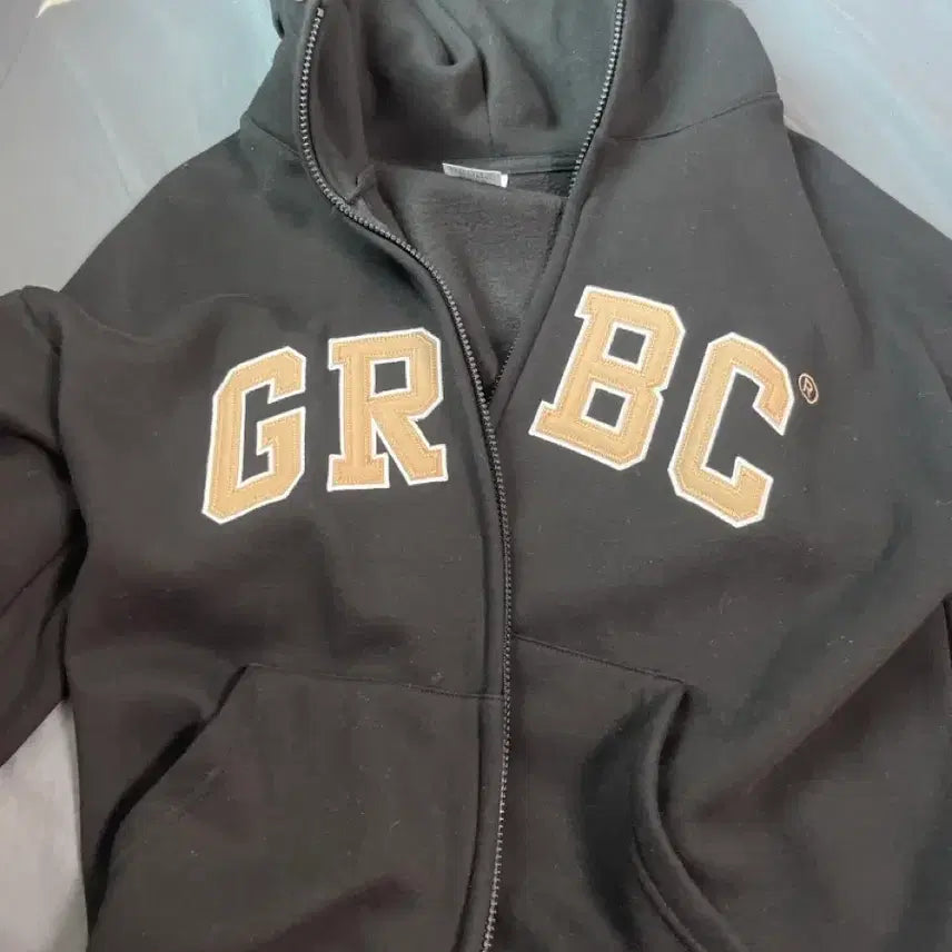 [BUNJANG] Ghost Republic Terry Lined Hoodie Zip-up Black L / 고스트리퍼블릭 후드집업 검정 L