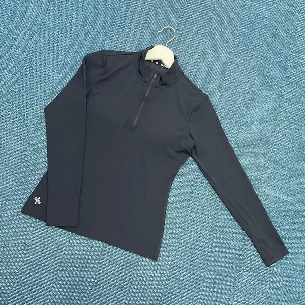 [BUNJANG] Xexymix Women's L Half Zip Pullover Bra Top Long Sleeve T-Shirt / [여성L] 젝시믹스 반집업 브라탑 긴팔티 만원샵