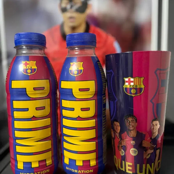 [BUNJANG] FC Barcelona Limited Edition Cup & Prime Hydration Drink Set - La Liga Champions Celebration / [한정판] 라민 야말 FC바르셀로나 컵1 &에디션음료2 / 스페인 우승 축하 / 올모, 파우 쿠바르시, 페드리 등등