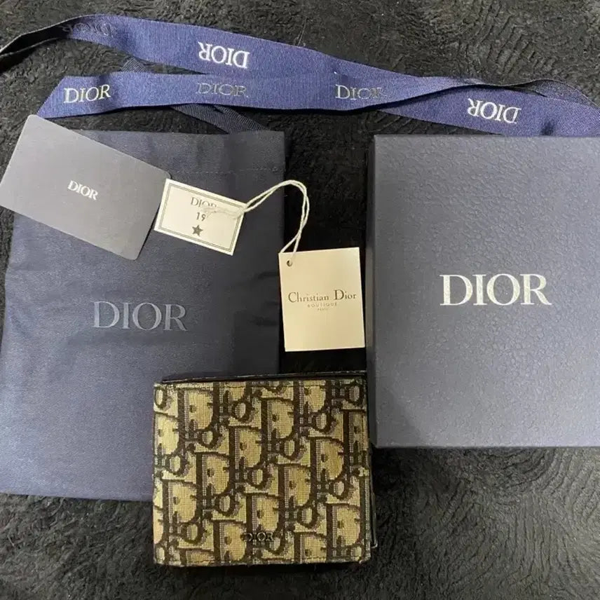 [BUNJANG] Dior Compact Oblique Wallet / (풀박스) 디올 컴팩트 오블리크 반지갑