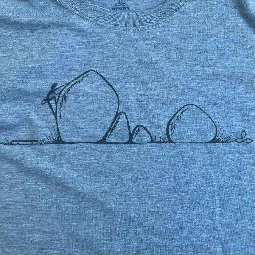 [BUNJANG] Prana Climbing (Bouldering) Graphic Short Sleeve T-Shirt - Size S / PRANA 클라이밍(볼더링) 그래픽 반팔티