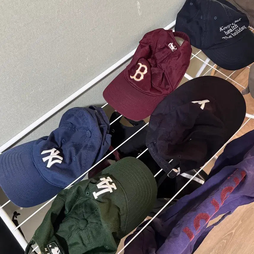 [BUNJANG] MLB Team Logo Baseball Cap (LA Dodgers, New York Yankees, Boston Red Sox) / MLB 볼캡 (LA다저스, 뉴욕양키즈, 보스턴 레드삭스)