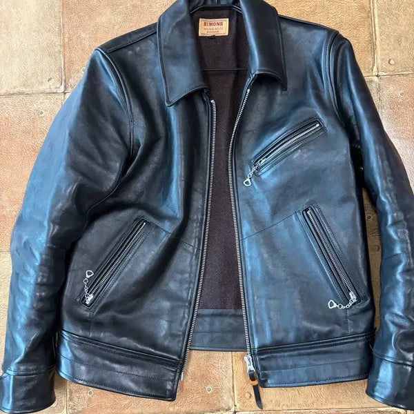 [BUNJANG] Real Simmons Holland Horsehide Leather Jacket / 리얼시몬스 중홀랜드 가죽자켓