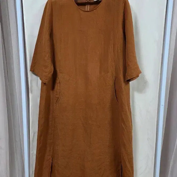 [BUNJANG] A hilo Linen Maxi Dress Size 6 / 아일로(A hilo)린넨원피스(6)93-97-162