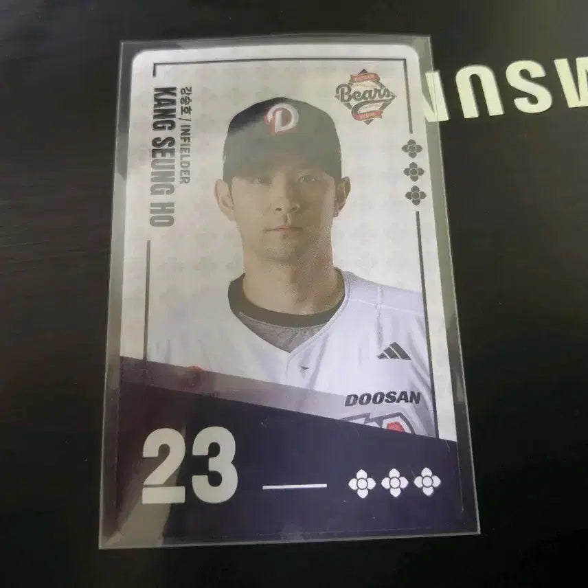 [BUNJANG] Doosan Bears Kang Seung-ho Baseball Card 23 (Paldo Bibimyeon Code Unused) / 두산 베어스 강승호 선수 카드 23[팔도비빔면,코드미사용]