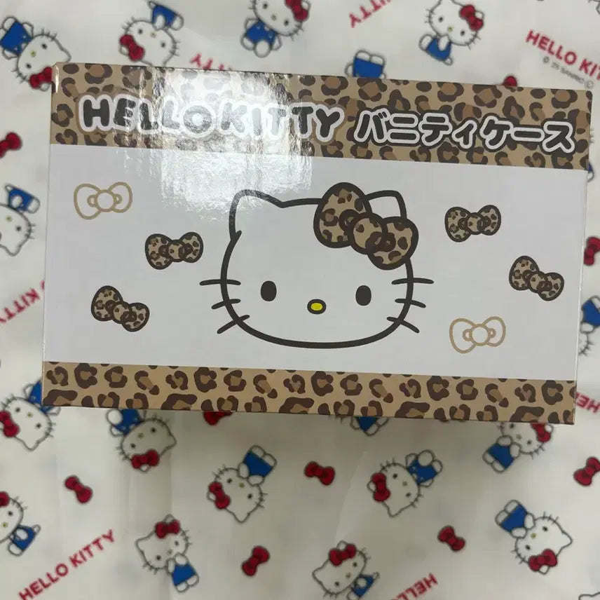 [BUNJANG] Sanrio Hello Kitty Vanity Leopard Print Storage Box / 일본정품 헬로키티 버니티 레오파드 호피 수납함
