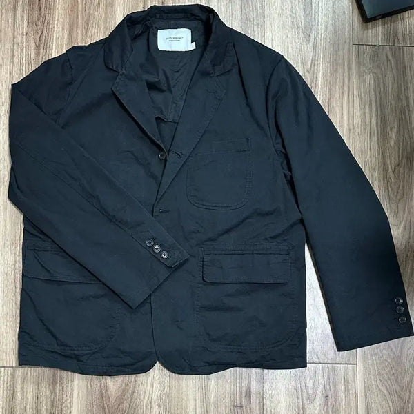 [BUNJANG] Outstanding 3 Button Classic Cotton Jacket Black M / 아웃스탠딩 3 BUTTON CLASSIC COTTON JACKET_BLACK m사이즈