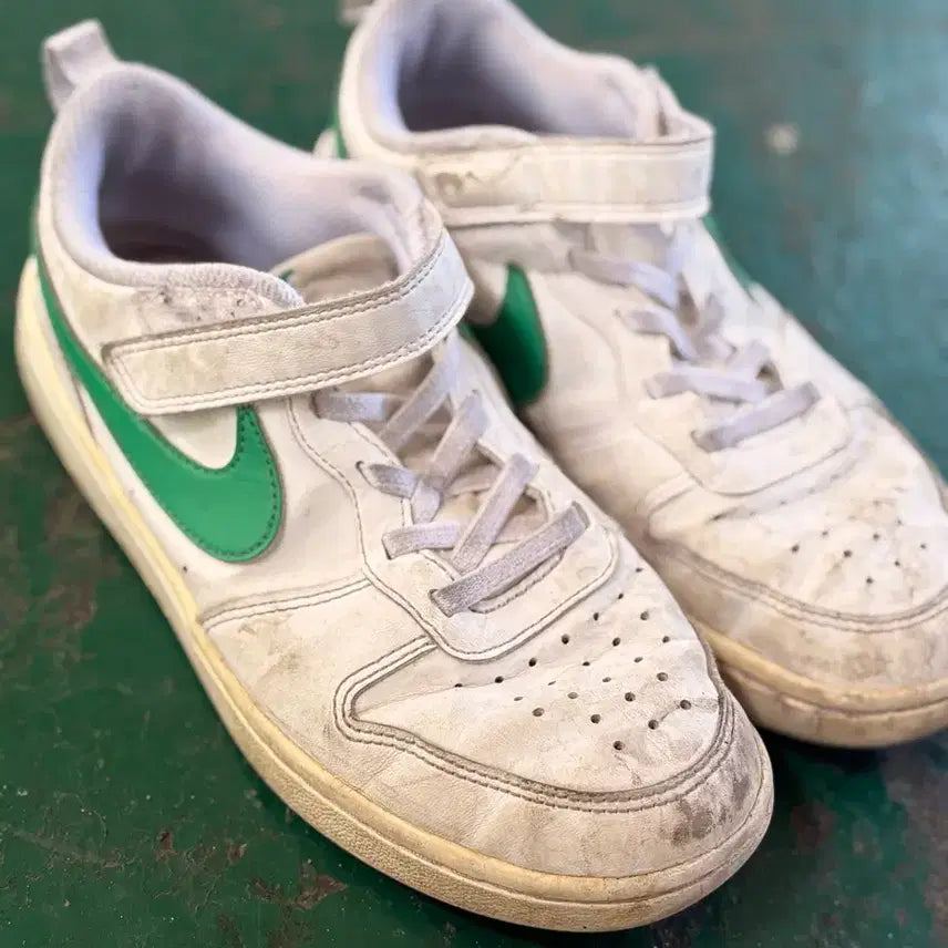 [BUNJANG] Nike Air Force 1 Low Green Swoosh White / 나이키 에어포스 1 로우 그린 스우시 흰색