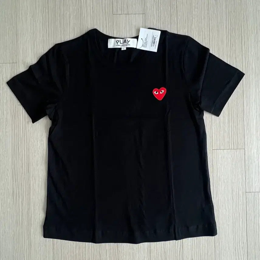 [BUNJANG] Comme des Garçons Play Black T-shirt L / 꼼데가르송 플레이 반팔티셔츠 블랙 L
