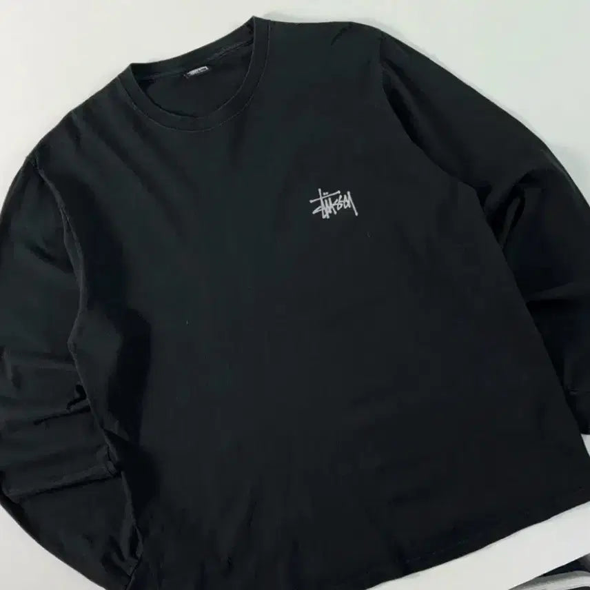 [BUNJANG] Stussy Basic Logo Long Sleeve Black L / 스투시 베이직 롱슬리브 L사이즈