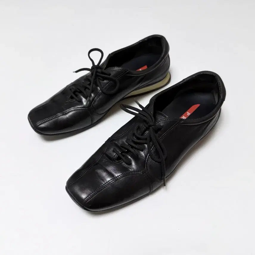 [BUNJANG] Prada Sport Nappa Leather Square Toe Shoes / 프라다 스포츠 나파레더 스퀘어토 슈즈